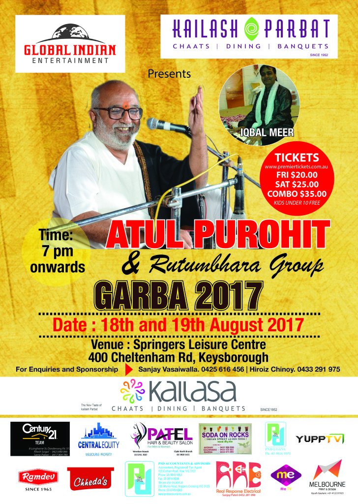 Garba & Dandiya with Atul Purohit in Melbourne