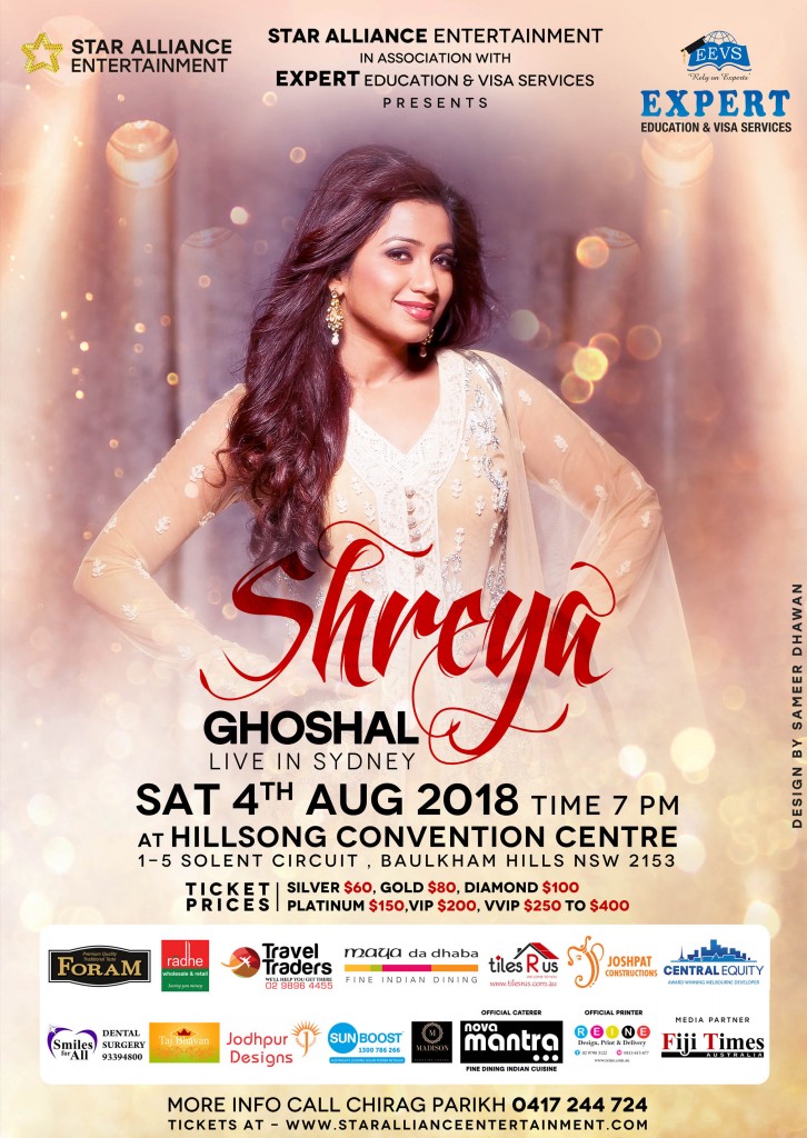 Melody Queen Shreya Ghoshal Live in Sydney