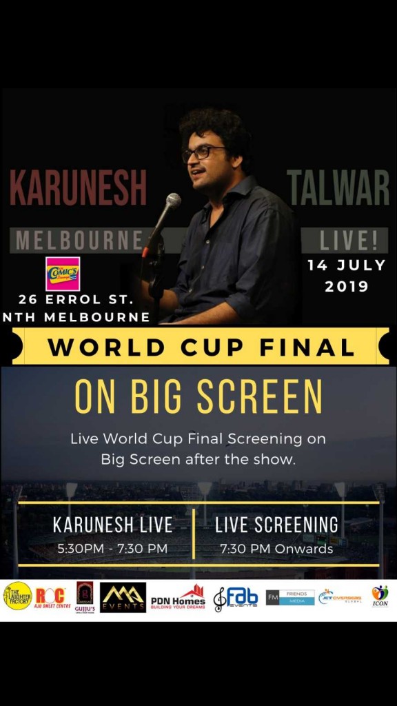 Standup Comedy by Karunesh Talwar – Melbourne