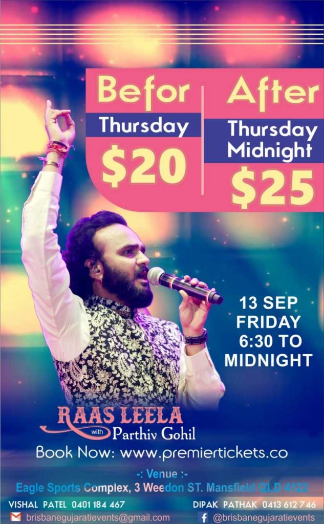 Raas Leela with Parthiv Gohil in Brisbane 2019