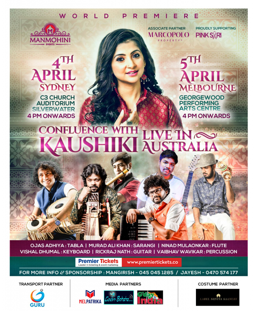 Confluence with Kaushiki Chakraborty in Sydney