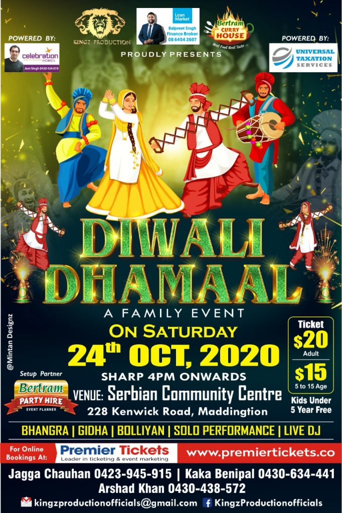 Diwali Dhamaal 2020 in Perth