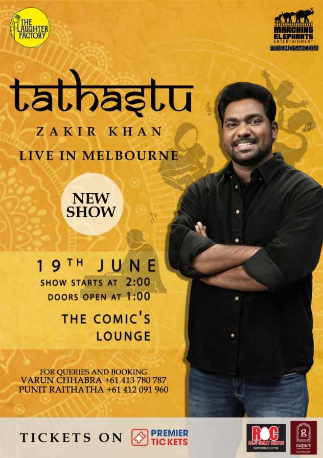 Standup Comedy by Zakir Khan Live in Melbourne 2022 – 3rd Show