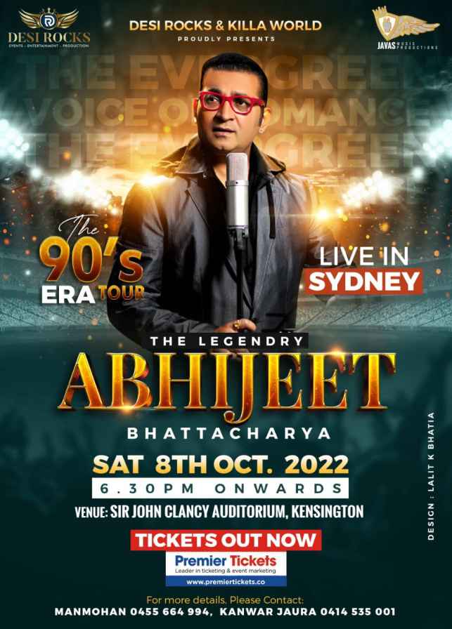 The Legendry Abhijeet Bhattacharya Live in Concert Sydney 2022