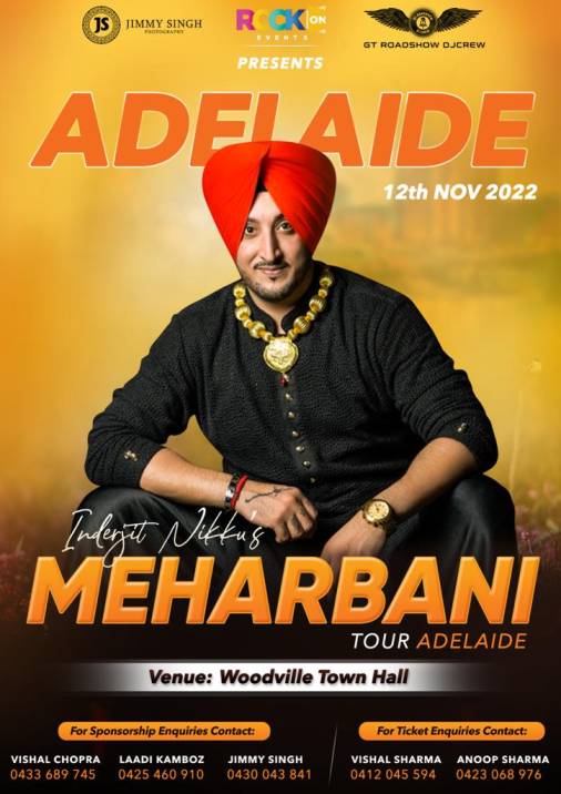 Inderjit Nikku Live Concert Meharbani – Adelaide