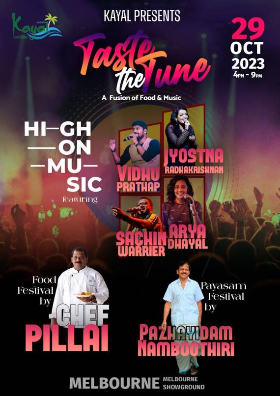 KAYAL TASTE THE TUNE – A Fusion of Food and Music (Melbourne) 2023