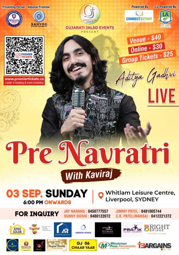 Aditya Gadhvi live in Sydney 2023