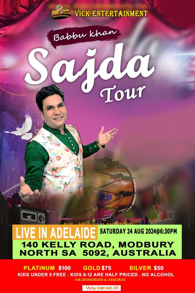 Sajda Tour - Live In Adelaide 2024