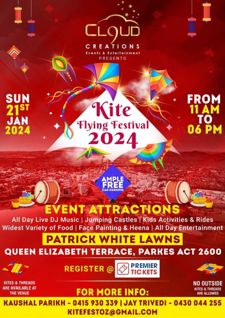 The Kite Flying Festival 2024 in Canberra