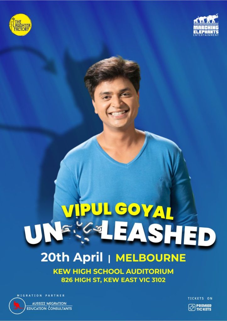 Vipul Goyal Unleashed – Standup Comedy in Melbourne -OLD