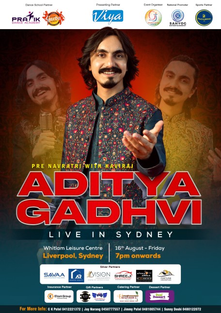 Aditya Gadhvi - Pre Navratri Garba with Kaviraj - Sydney 2024