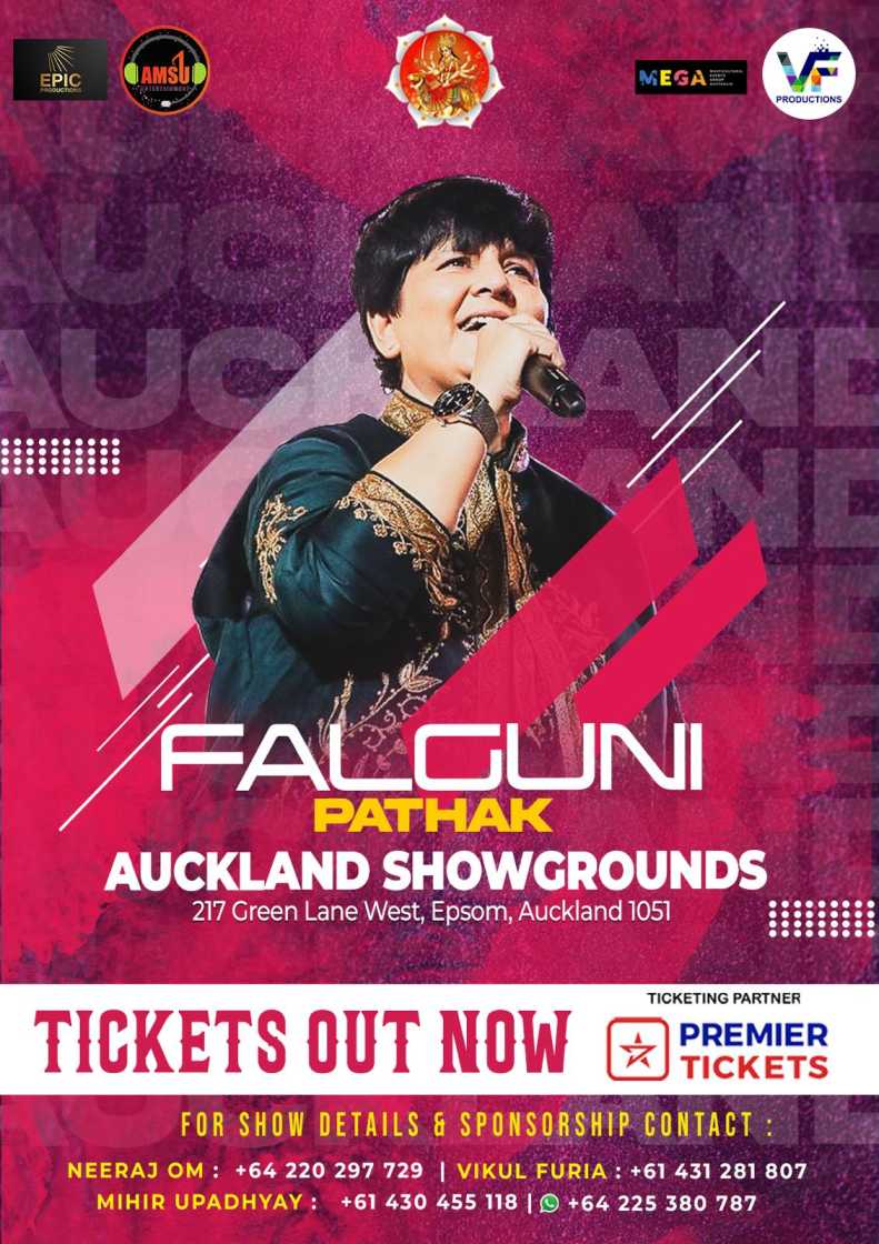 Garba 2024 with Dandiya Queen Falguni Pathak in Auckland