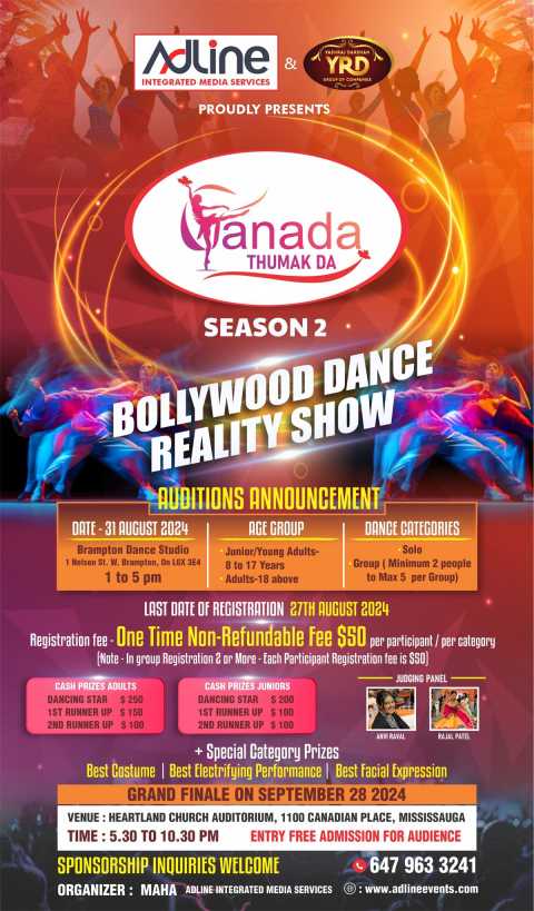 Canada Thumak Da – Bollywood Dance Reality Show – Season -2