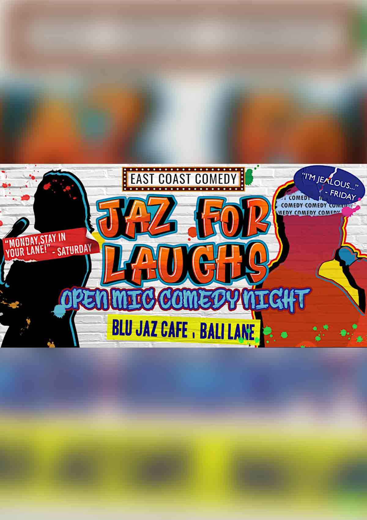 Jaz For Laughs at the Blu Jaz