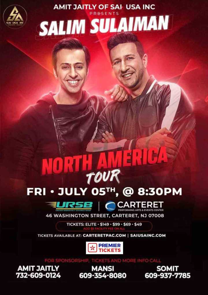 Salim and Sulaiman Live in Concert in New Jersey