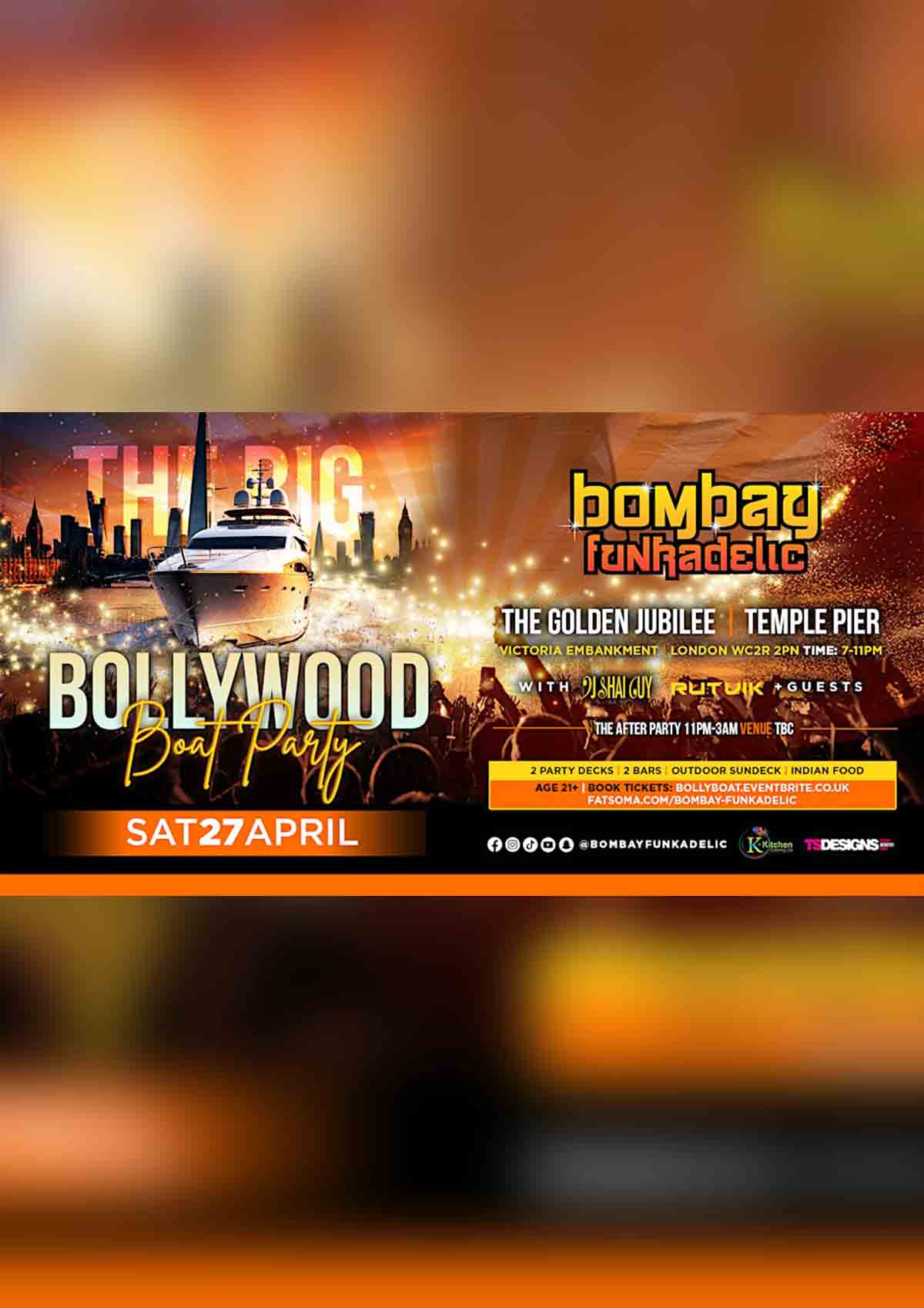 The Big Bollywood Boat Party and After Party