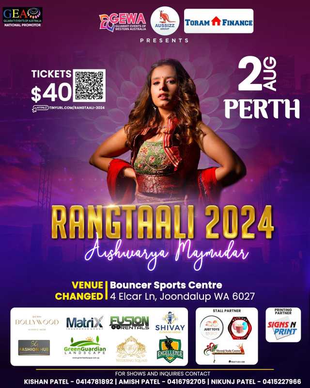 Rangtaali 2024 With Aishwarya Majumdar in Perth