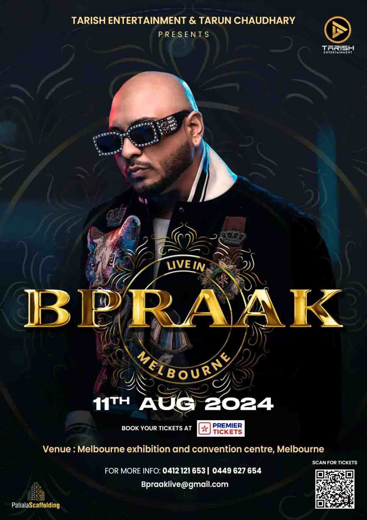 B Praak Live Concert in Melbourne 2024 Premier Tickets