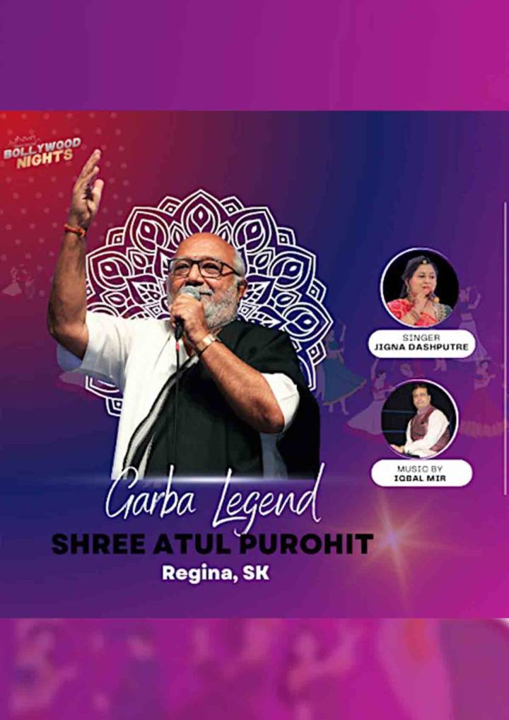 Enjoy Shree Atul Purohit Garba 2024 in Regina Premier Tickets