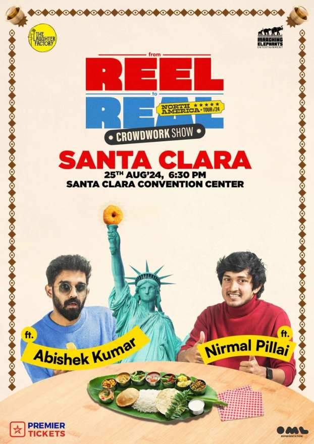 Reel to Real – Crowdwork Show by Abishek Kumar and Nirmal Pillai in Santa Clara