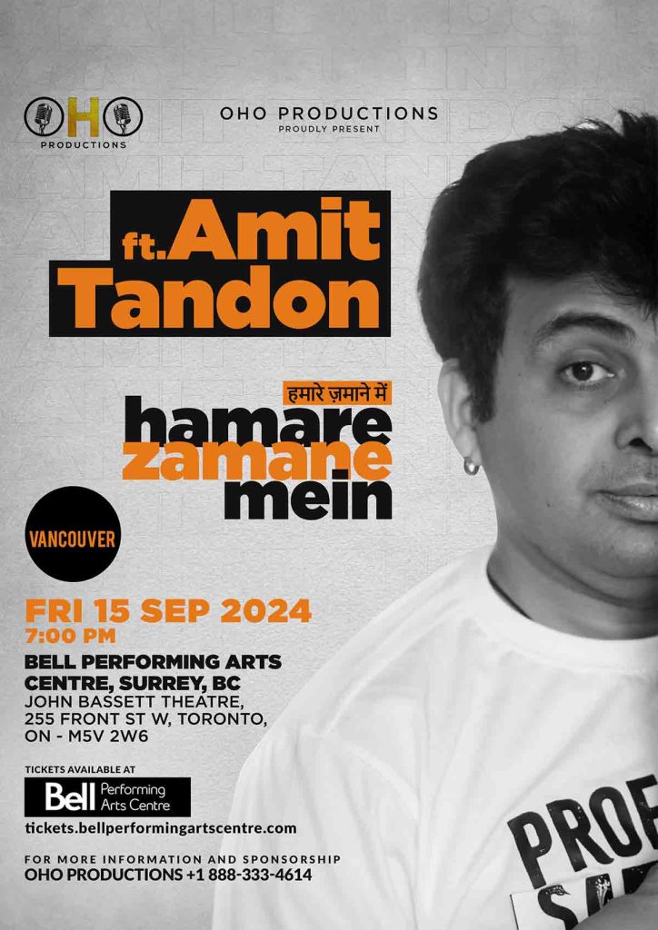 VANCOUVER : Hamare Zamane Mein By Amit Tandon Live 2024