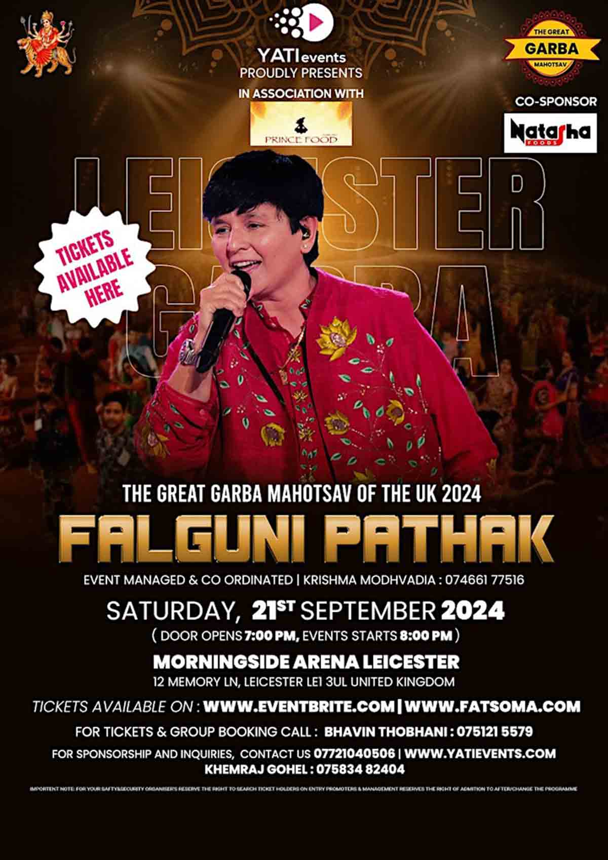 Falguni Pathak The Queen of Garba 2024 (21st Sep)