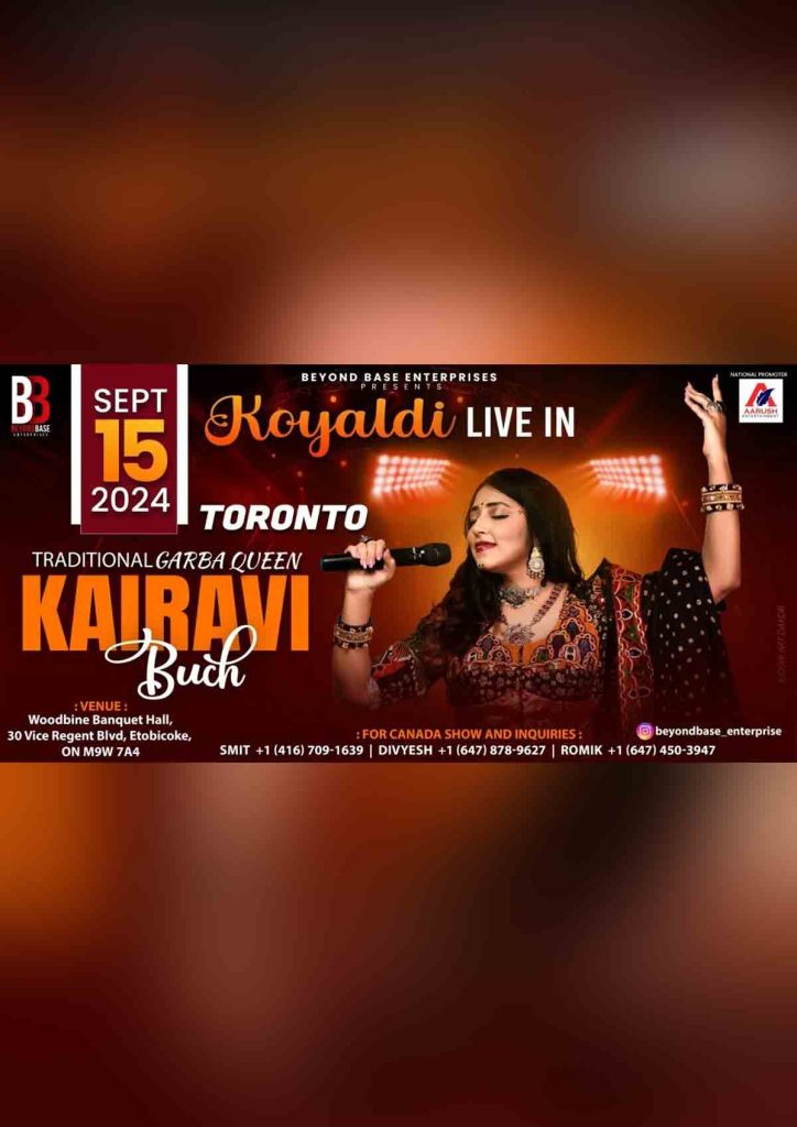 Koyaldi – Kairavi Buch Garba 2024, Toronto