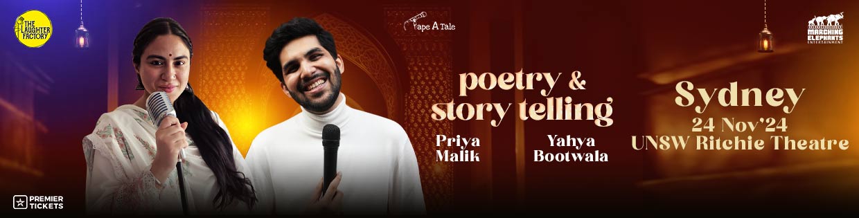 Poetry & Story Telling by Priya Malik and Yahya Bootwala in Sydney