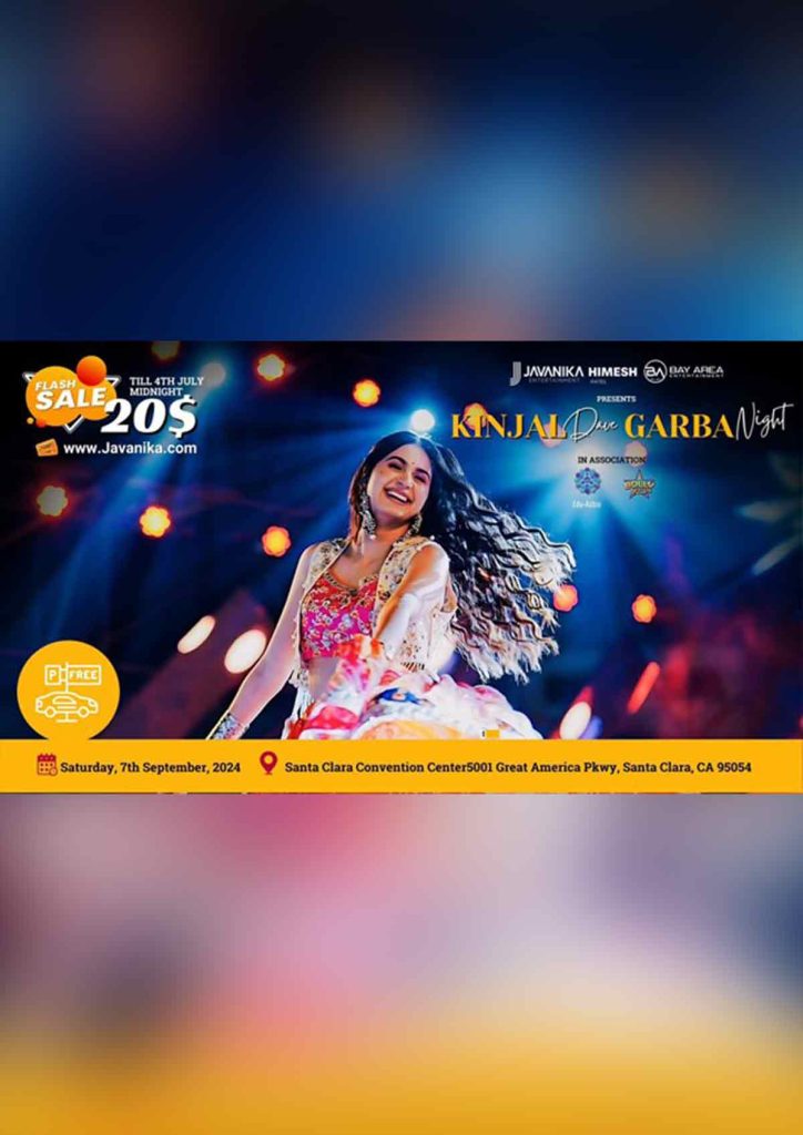 Kinjal Dave – Garba Queen’ Take Advantage of Group tickets 5 or more