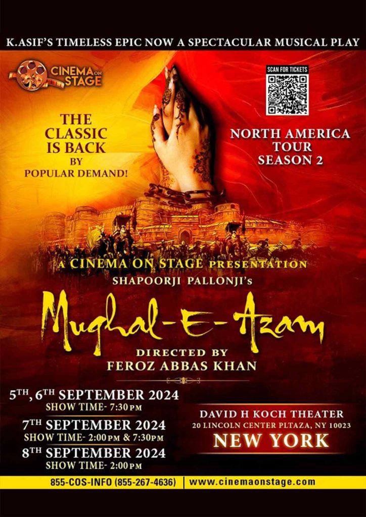 Mughal-E-Azam : The Musical ! The Most awaited show New York 2024