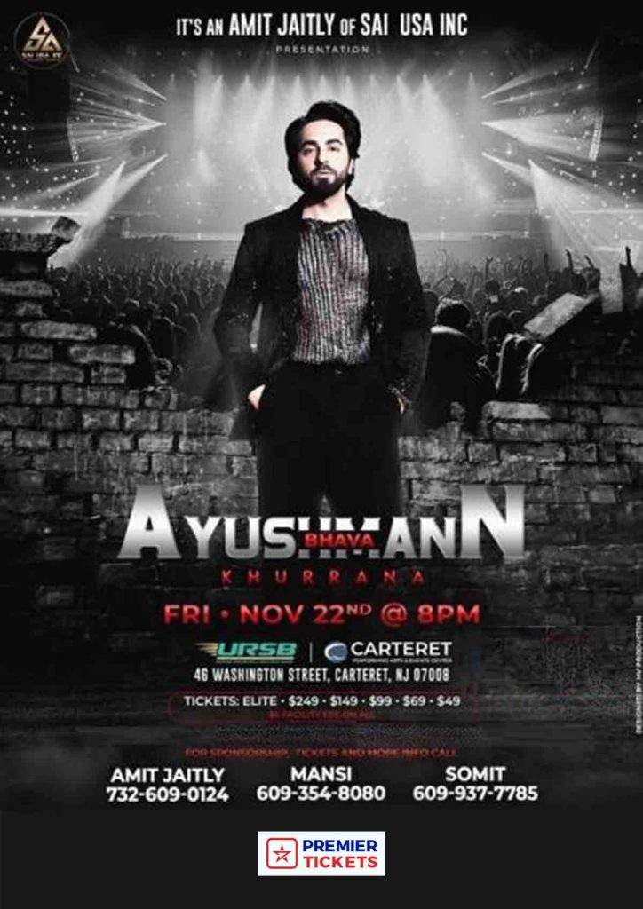 Ayushmann Khurrana Live in New Jersey 2024