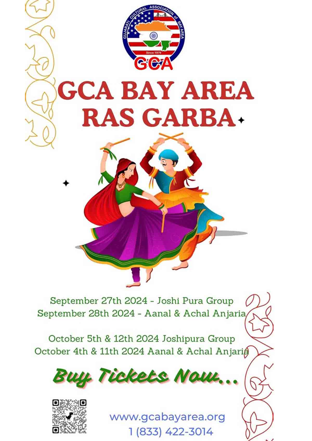 GCA Bay Area Ras Garba - Cct 12th (Joshi Pura Group)