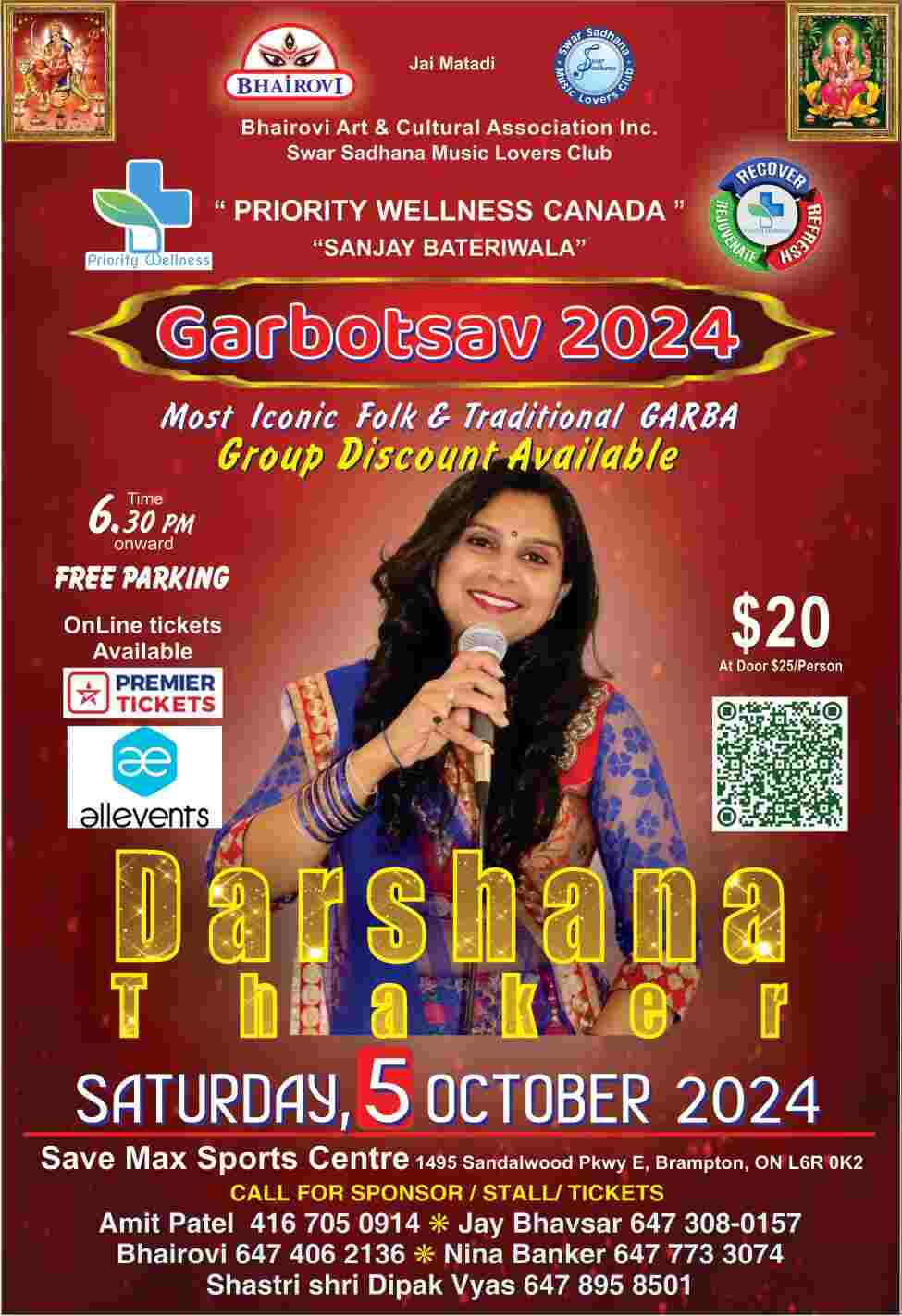 Garbotsav 2024 with Darshana Thaker in Brampton