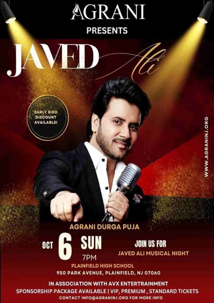 AGRANI Presents JAVED ALI – MUSICAL CONCERT 2024