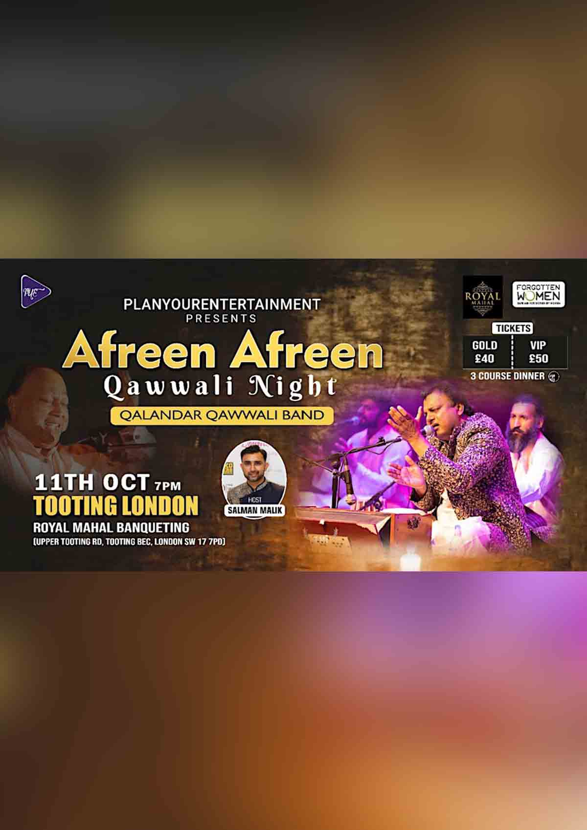 Afreen Afreen Qawwali Night with Qalandar Band Tooting London