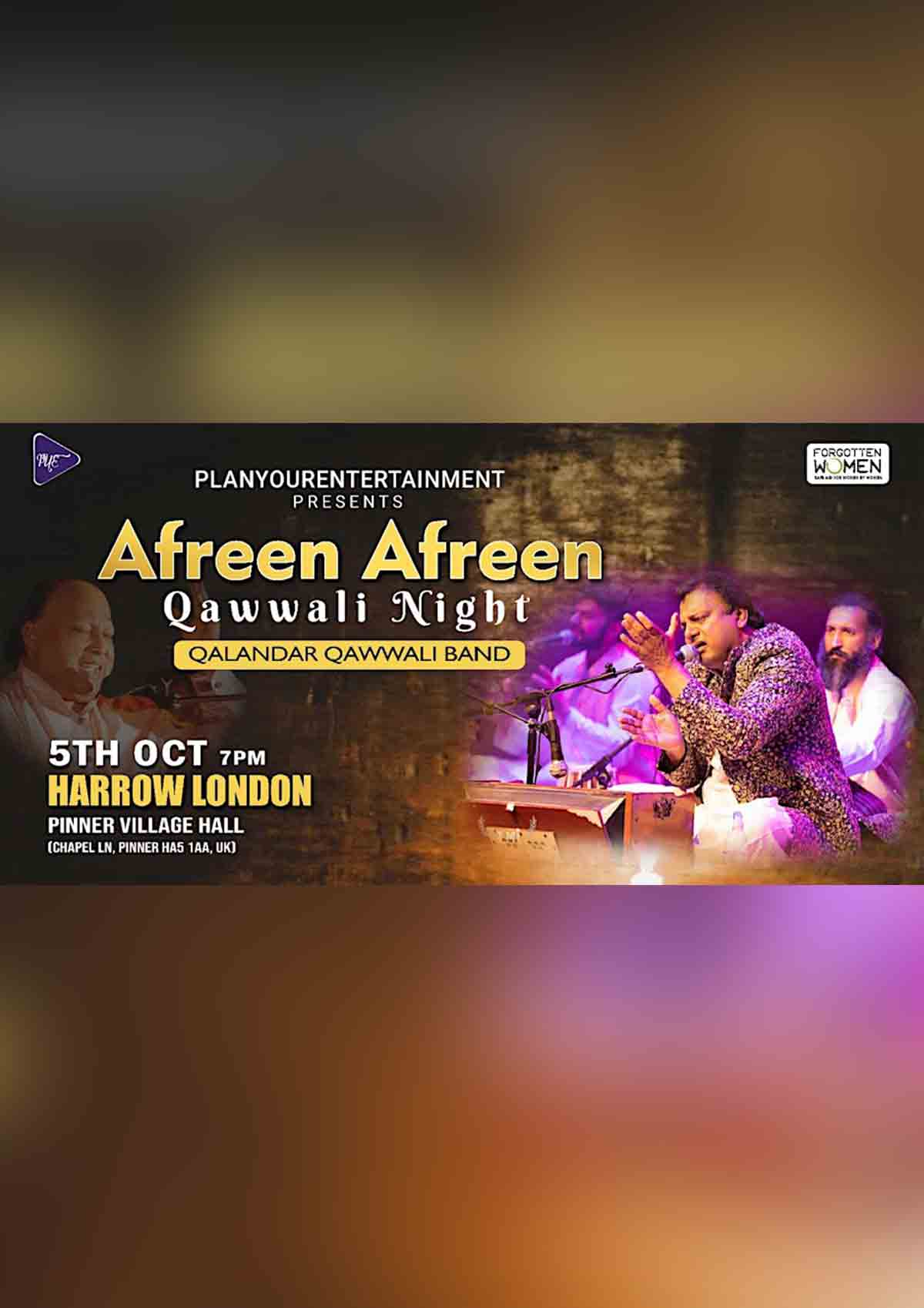 Afreen Afreen Qawwali Night with Qalandar Band Harrow London