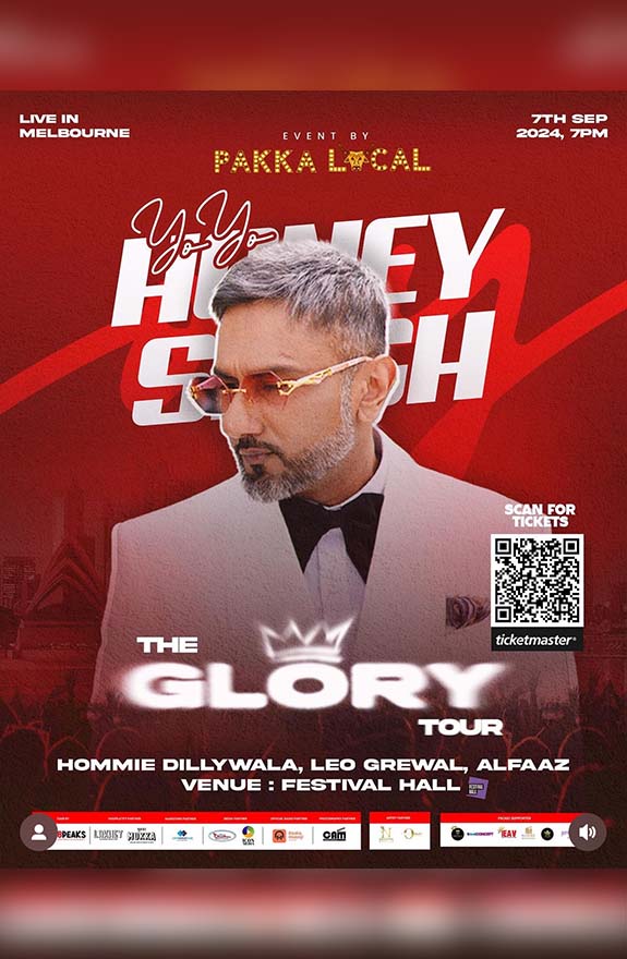 The Glory Tour – Yo Yo Honey Singh Live in Melbourne