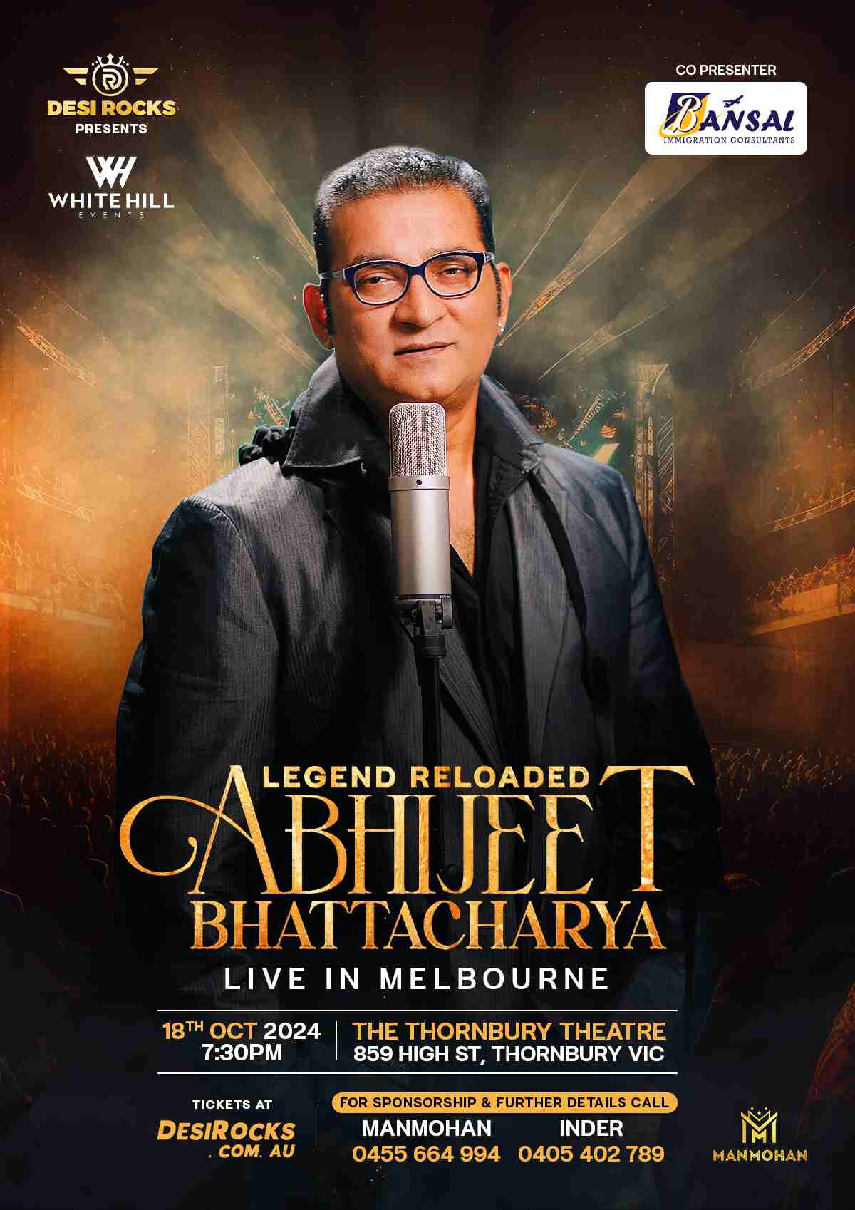 Legend Reloaded Abhijeet Bhattacharya Live in Melbourne