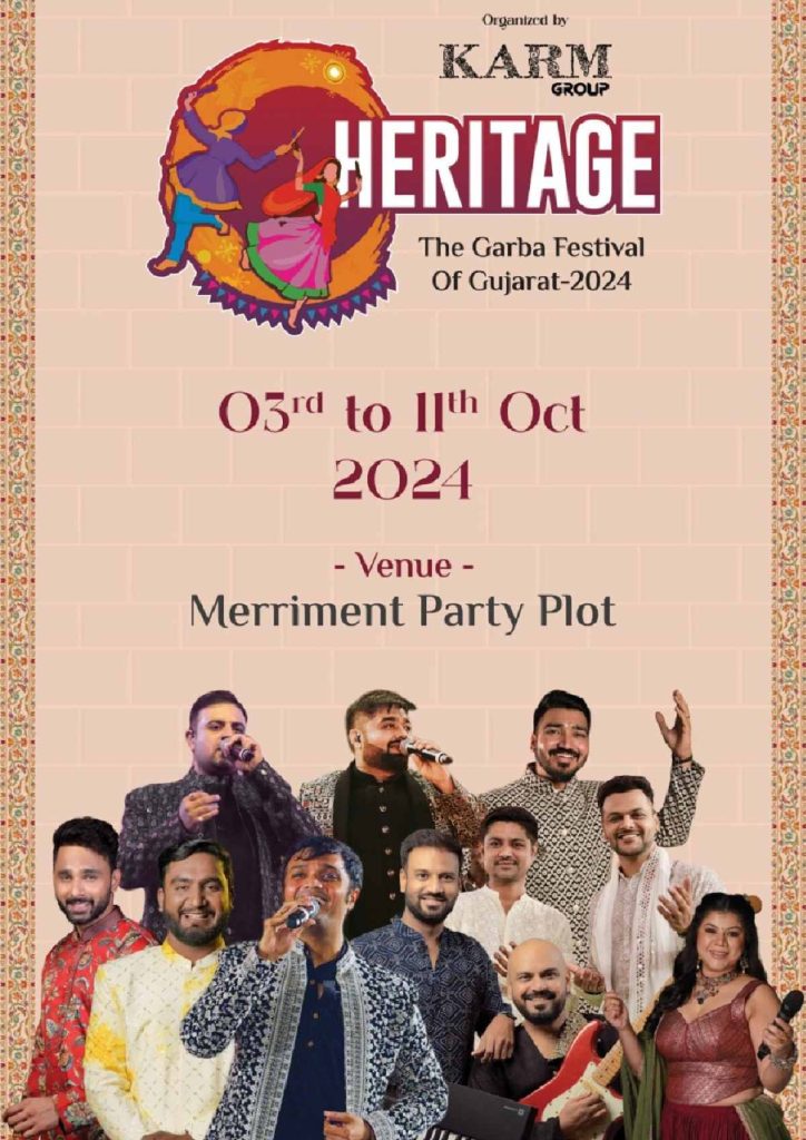 Heritage Garba – The Garba festival of 2024- Ahmedabad