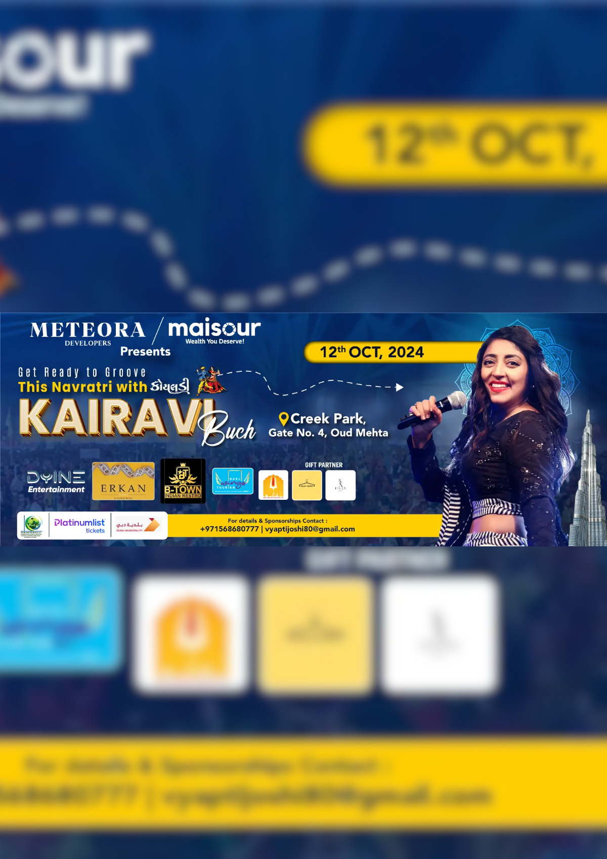 Dandiya with Kairavi 2024 Live in Dubai