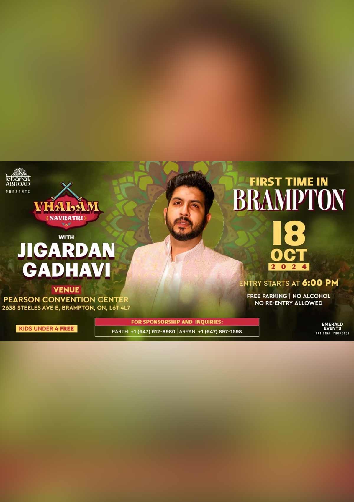 VHALAM NAVRATRI 2024 with JIGARDAN GADHAVI | BRAMPTON