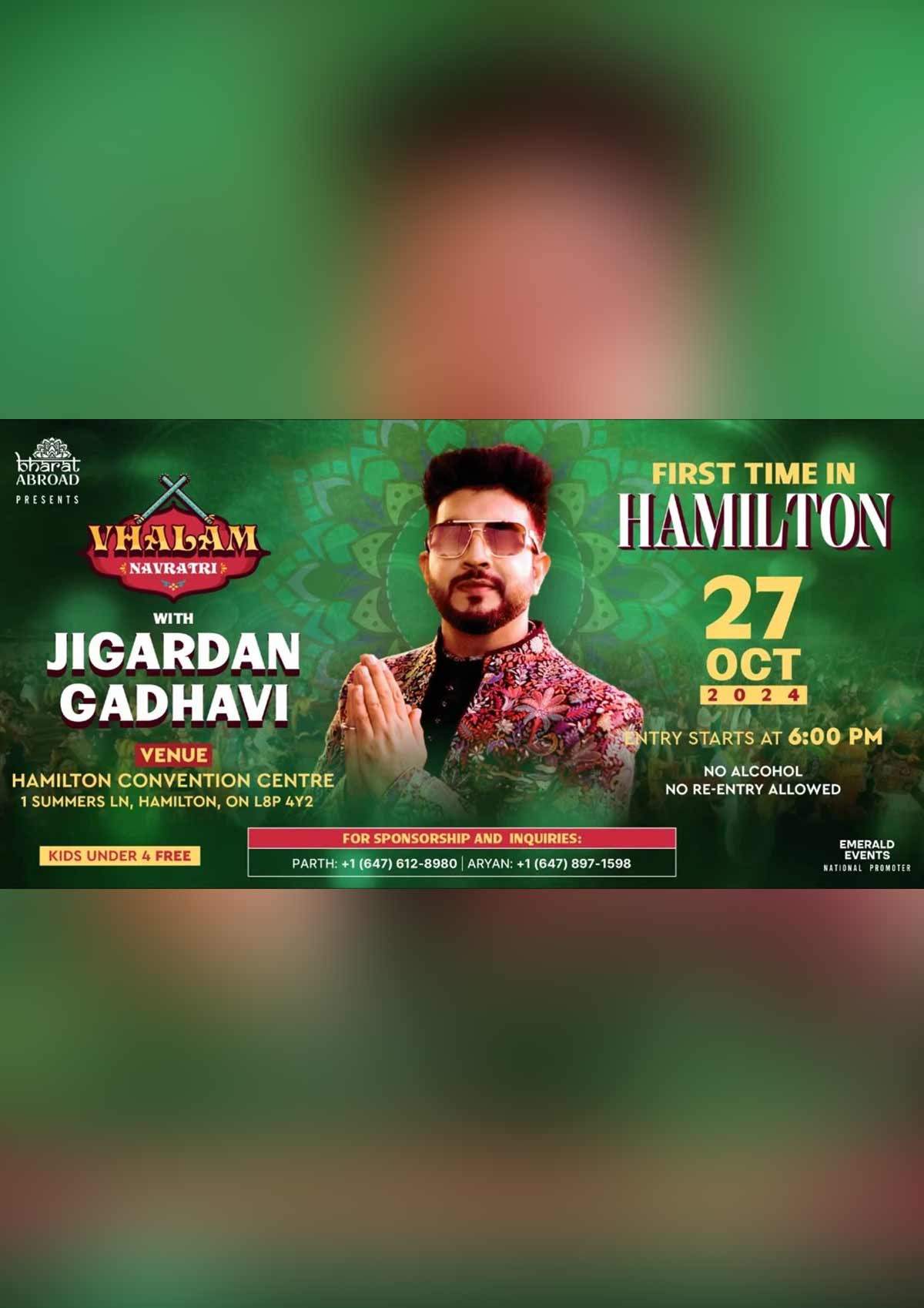 VHALAM NAVRATRI 2024 with JIGARDAN GADHAVI | HAMILTON