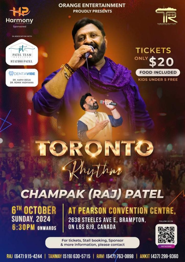 Garba with Toronto Rhythm Champak (Raj) Patel