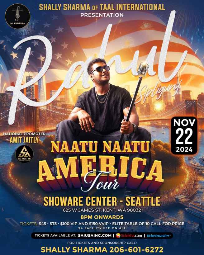 Naatu Naatu fame Rahul Sipligunj Live in Seattle - 2024