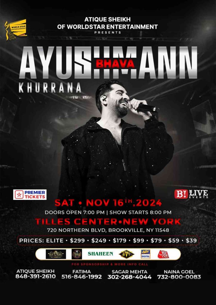 Ayushmann Khurrana Live in New York 2024