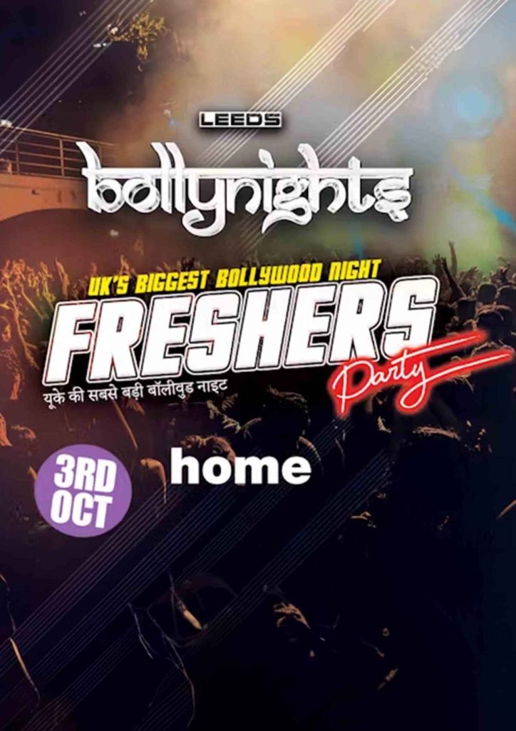 Bollynights Leeds – Freshers Party | Home Nightclub-2024