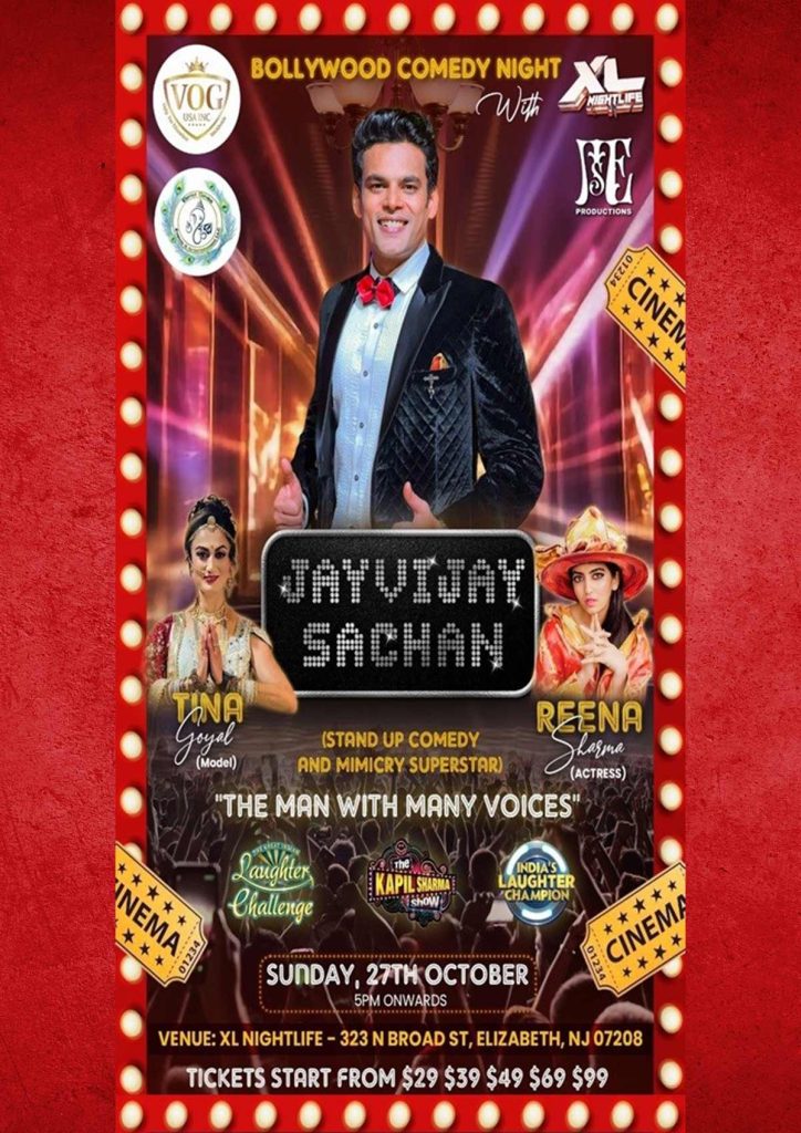 Bollywood Comedy Night With JayVijay Sachan New Jersey – 2024