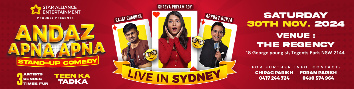 Andaz Apna Apna - A Stand Comedy Up Show in Sydney