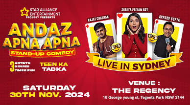 Andaz Apna Apna – A Stand Comedy Up Show in Sydney