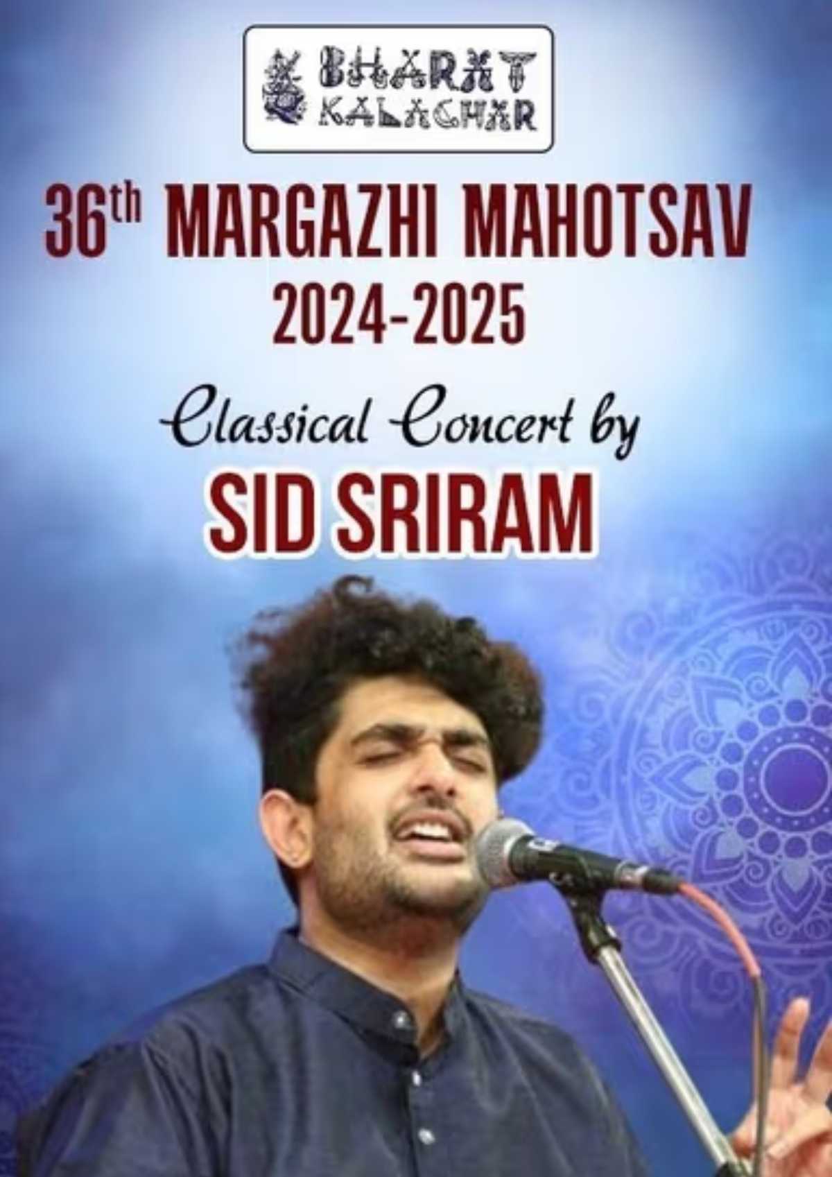 SID SRIRAM - CLASSICAL CONCERT